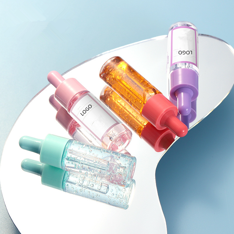 Refillable Liquid Cosmetic Packaging 20ml Multipurpose Frosted Matter Fragrance Essential Oil Skin Care Essence Lid Colorful Mini Empty Clear Dropper Glass Bottle