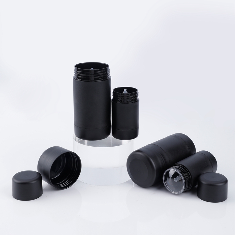 Custom Materials Multifunctional Biodegradable Eco-friendly Portable Recyclable 15g 30g 50g 75g Empty Black Twist Up Deodorant Plastic Stick