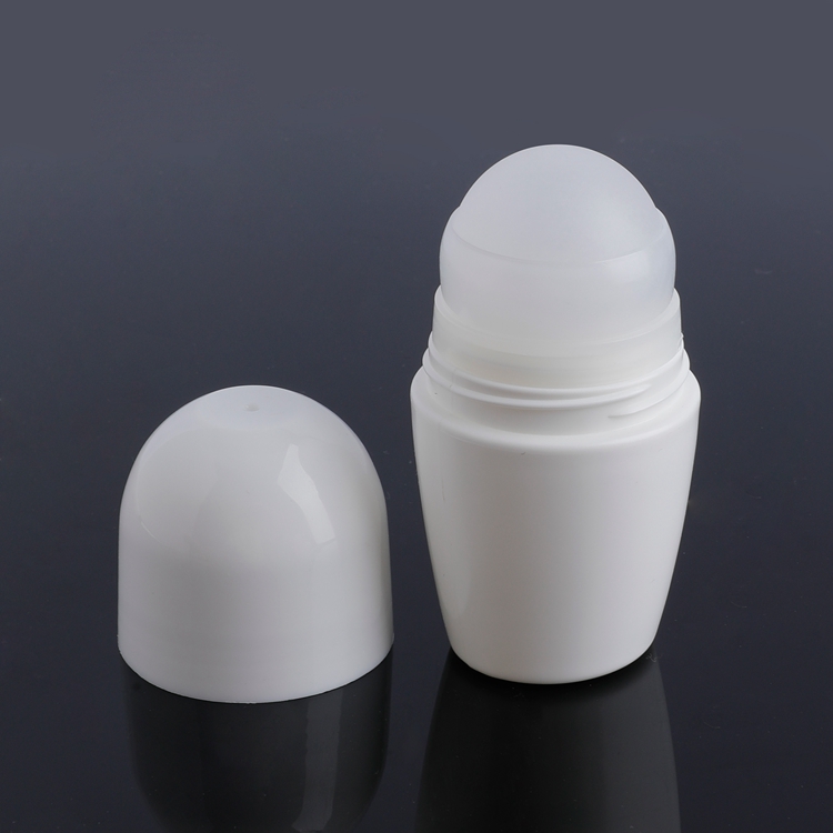 High Quality Biodegradable Multifunctional Simplicity 50ml Ball Diamaeter 35.56 Custom Color Eye Cream Deodorant Essential Oil Antiperspirant Plastic Perfume Roller Ball Bottle