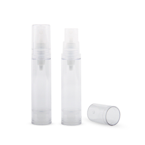 Personal Care Packaging Cosmetic Packaging AS PP PE 5/10/12/15ML Transparent Airless Luxury Airless Pump Cosmetic Bottles
