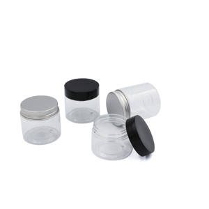 Food grade pet containers plastic jar clear wide mouth 8oz 30ml 40ml 50ml 60ml 80ml plastic pet jars with lids